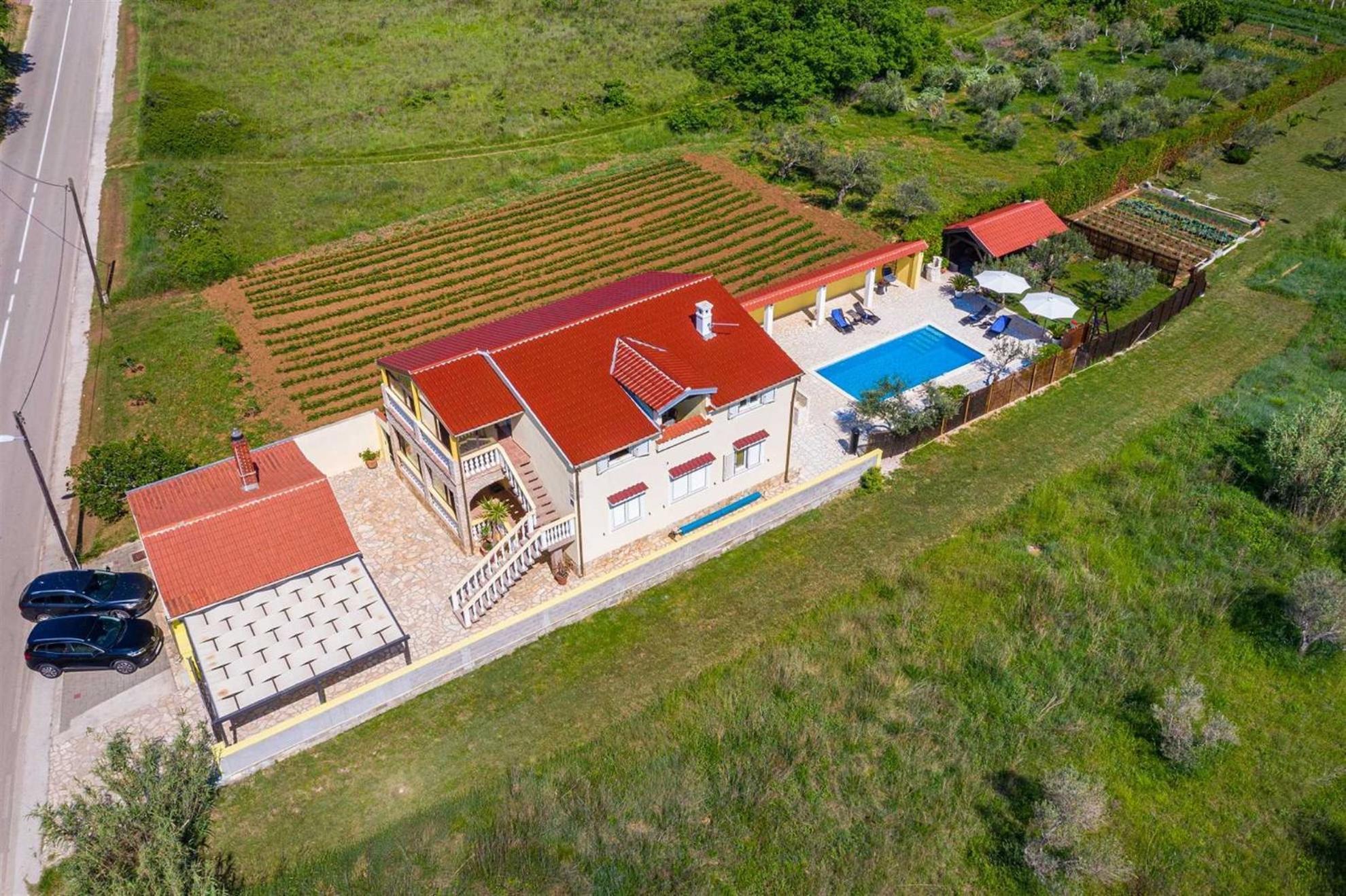 Apartment House Simoni With Pool, Zadar County 普利拉卡 外观 照片